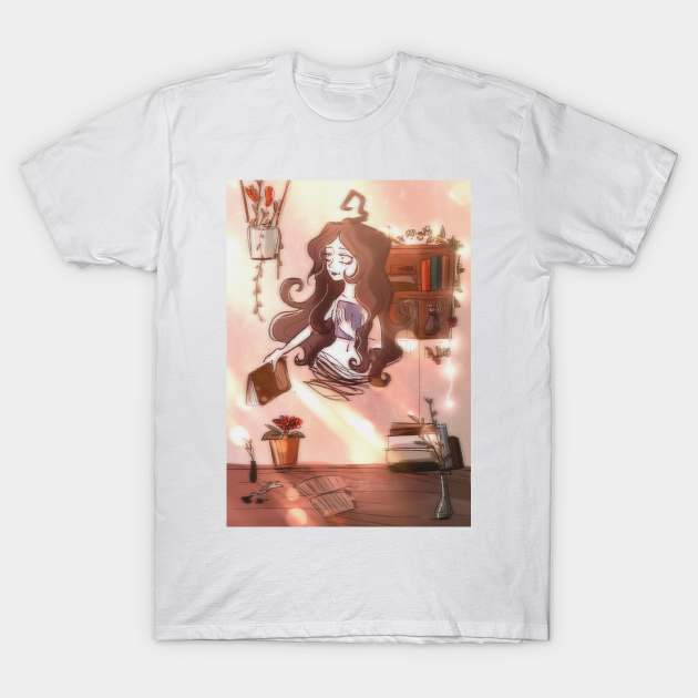 Ghost girl T-Shirt by Quiet.Sylph